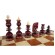 Дерев’яний шаховий набір Інкрустованний міддю, шахове поле 64 клітинки, великого розміру