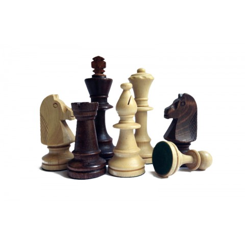 Деревянные шахматные фигуры в пакете Wegiel C-191b стаунтон №5