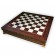 Шахматное поле-бокс с местом для укладки шахмат коричневое Nigri Scacchi CD33G 33x33x4 см