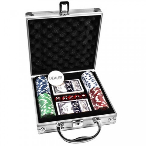 Покерный набор Duke CG-11100 в алюминиевом кейсе на 100 фишек