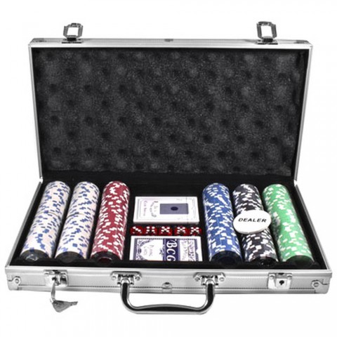 Набор для покера Duke CG-11300 в алюминиевом кейсе на 300 фишек