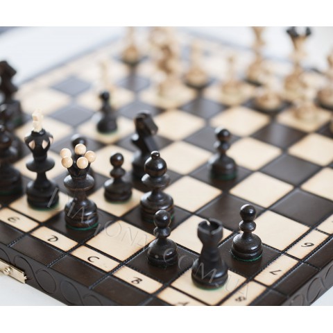 Деревянный шахматный набор жемчужина 35x35 см