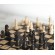 Деревянные шахматы шашки 2 в 1 доска размер 47 см