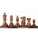 Резные шахматные фигуры Американс Стаунтон №5 коричневые