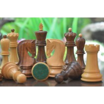 Резные шахматные фигуры Загреб №6 коричневые