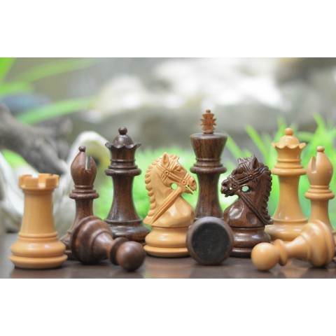 Шахматные фигуры Обузданный конь №6 коричневые
