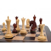 Большие шахматные фигуры Империя №7 красное дерево