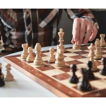 Резные шахматные фигуры Стаунтон (Staunton) №7 в пакете CHW28