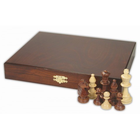 Коробка для шахмат натуральное дерево №5 Делюкс