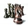 Металлические шахматные фигуры большого размера