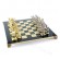 Набор дизайнерских шахмат лучники латунь бронза 44x44 см