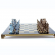 Шахматы Греко-римские, латунь, в деревянном футляре S11BBLU 44x44 см