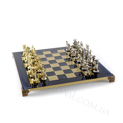 Шахматы подарочные Manopoulos Греко-римские синие 44х44 см