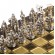 Подарочные шахматы  Спартанский воин в деревянном футляре коричневые 28x28 см