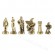 Подарочные шахматы  Спартанский воин в деревянном футляре коричневые 28x28 см