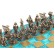 Редкие шахматы спартанский воин в деревянном футляре бирюзовый 28x28 см