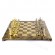 Коричневый шахматы Manopoulos S19BRO Троянская война 54x54 см