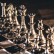 Набор шахматный классический в деревянном футляре черный с 28x28 см