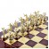 Шахматы красные Manopoulos S6RED Титаны в деревянном чехле 36x36 см