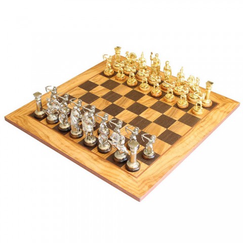 Шахматы класса люкс Manopoulos SE10 Оливковый совет 50x50 см