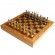 Шахматы в деревянном чехле Manopoulos SEK4 Оливковый совет и Троянская война латунь