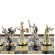 Набор шахмат в деревянном чехле Manopoulos SK19BLU Греческая мифология синие 54x54 см