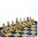 Шахматы дорожные Manopoulos SK1BLU Византийская империя 20х20 см синие