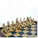 Шахматы дорожные византийская империя в деревянном футляре синие 20x20 см
