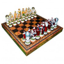 Фигуры шахматные Nigri Scacchi Средневековый рыцарский турнир big size