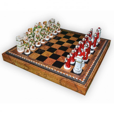 Фигуры шахматные Nigri Scacchi Бой римлян с варварами small size
