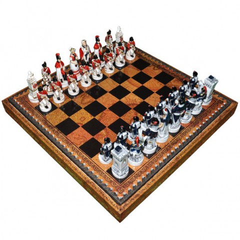 Шахматные фигуры Nigri Scacchi Битва при Ватерлоо small size