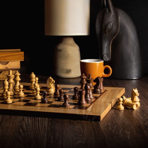 Исторические деревянные шахматы 40x40 см staunton chessmen