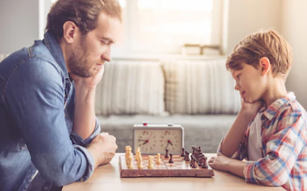 Детские шахматы классические. Игра Отец и ребенок