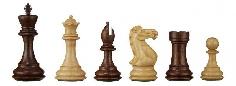Фигуры шахматные спокойный конь коричневые №6 Производство Индия