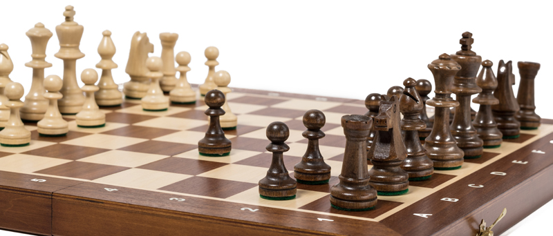 Деревянные шахматные фигуры в пакете Wegiel C-191b стаунтон №5 ручная работа